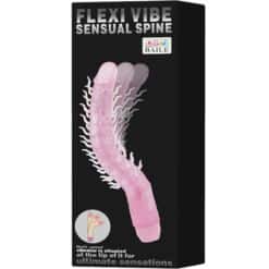 Alternative view of BAILE - FLEXI VIBE SENSUAL SPINE BENDABLE VIBRATING DILDO LILA 23.5 CM
