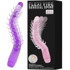BAILE - FLEXI VIBE SENSUAL SPINE BENDABLE VIBRATING DILDO LILA 23.5 CM - piKanteo | Despierta tu lado más piKante