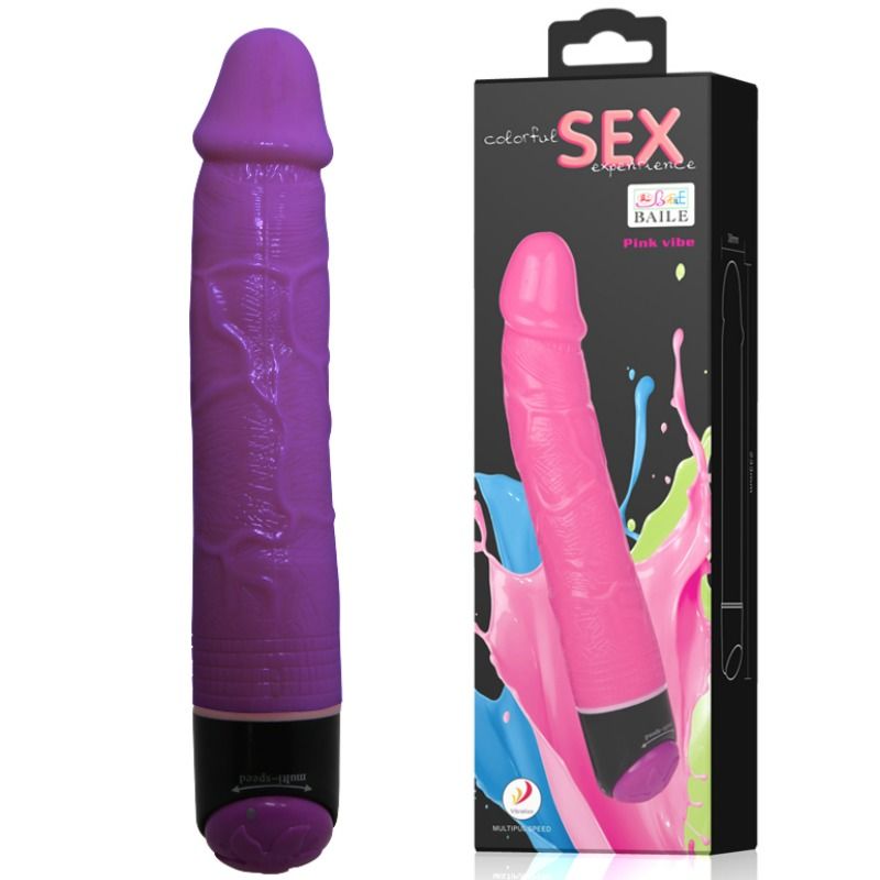 Alternative view of BAILE - COLORFUL SEX VIBRADOR REALÍSTICO LILA 23 CM
