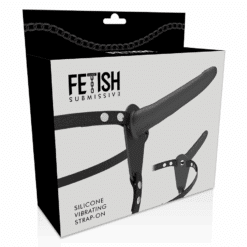FETISH SUBMISSIVE HARNESS - VIBRADOR SILICONA NEGRO 15 CM - piKanteo | Despierta tu lado más piKante