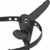 FETISH SUBMISSIVE HARNESS - DOBLE PENETRACIÓN VIBRADOR NEGRO - piKanteo | Despierta tu lado más piKante