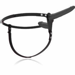 FETISH SUBMISSIVE HARNESS - DOBLE PENETRACIÓN VIBRADOR NEGRO - piKanteo | Despierta tu lado más piKante