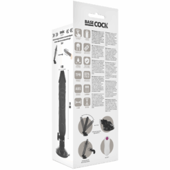 BASECOCK - VIBRADOR REALÍSTICO CONTROL REMOTO NEGRO 20 CM -O- 4 CM - piKanteo | Despierta tu lado más piKante