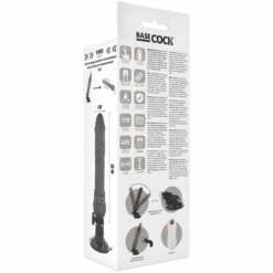BASECOCK - VIBRADOR REALÍSTICO CONTROL REMOTO NEGRO 19.5 CM -O- 4 CM - piKanteo | Despierta tu lado más piKante