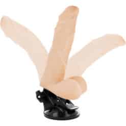 BASECOCK - VIBRADOR REALÍSTICO ARTICULABLE CONTROL REMOTO NATURAL 21 CM -O- 5 CM - piKanteo | Despierta tu lado más piKante