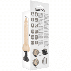BASECOCK - VIBRADOR REALÍSTICO ARTICULABLE CONTROL REMOTO NATURAL 21 CM -O- 5 CM - piKanteo | Despierta tu lado más piKante
