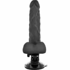 BASECOCK - VIBRADOR REALÍSTICO ARTICULABLE CONTROL REMOTO NEGRO 21 CM -O- 5 CM - piKanteo | Despierta tu lado más piKante