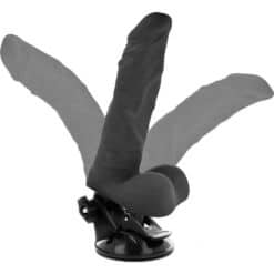 BASECOCK - VIBRADOR REALÍSTICO ARTICULABLE CONTROL REMOTO NEGRO 21 CM -O- 5 CM - piKanteo | Despierta tu lado más piKante
