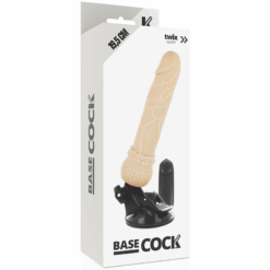 BASECOCK - VIBRADOR REALÍSTICO CONTROL REMOTO NATURAL 19.5 CM -O- 4 CM - piKanteo | Despierta tu lado más piKante