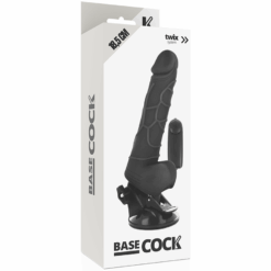 BASECOCK - VIBRADOR REALÍSTICO CONTROL REMOTO NEGRO 18.5 CM -O- 4CM - piKanteo | Despierta tu lado más piKante