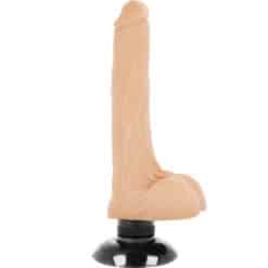 BASECOCK - VIBRADOR REALÍSTICO 2-1 NATURAL 18.5 CM -O- 4 CM - piKanteo | Despierta tu lado más piKante