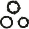 SEVEN CREATIONS - JUEGO TRES ANILLOS PENE NEGRO - piKanteo | Despierta tu lado más piKante