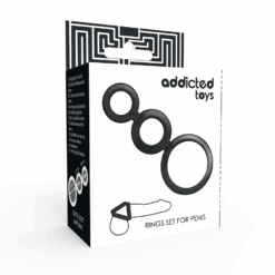 ADDICTED TOYS - SET ANILLOS PENE Y TESTÍCULOS - AHUMADO - piKanteo | Despierta tu lado más piKante