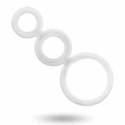 ADDICTED TOYS - SET ANILLOS PENE Y TESTÍCULOS CLEAR - piKanteo | Despierta tu lado más piKante