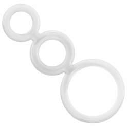 Alternative view of ADDICTED TOYS - SET ANILLOS PENE Y TESTÍCULOS CLEAR