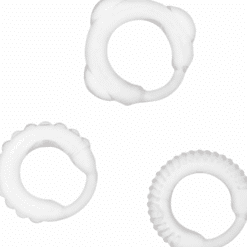ADDICTED TOYS - SET 3 ANILLOS PENE CLEAR - piKanteo | Despierta tu lado más piKante