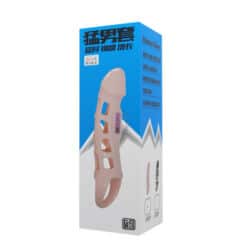 BAILE - FUNDA EXTENSORA PENE CON VIBRACIÓN Y STRAP NATURAL 13.5 CM - piKanteo | Despierta tu lado más piKante