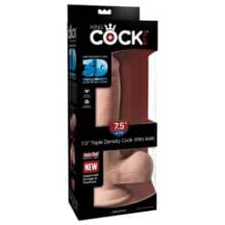 KING COCK - DILDO TRIPLE DENSIDAD 19 CM - piKanteo | Despierta tu lado más piKante
