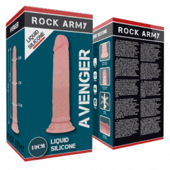 ROCKARMY - AVENGER DILDO REALÍSTICO LIQUID SILICONE 19 CM -O- 3.98 CM - piKanteo | Despierta tu lado más piKante