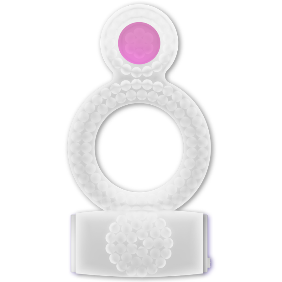 Alternative view of CASUAL LOVE - RING DOUBLE PLEASURE ANILLO TRANSPARENTE