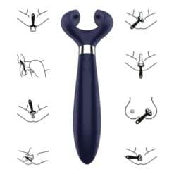 SATISFYER - ENDLESS FUN MULTI VIBRADOR 3 AZUL - piKanteo | Despierta tu lado más piKante