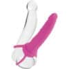 CALEXOTICS - DUAL PENETRATOR DILDO CON ARNÉS ROSA - piKanteo | Despierta tu lado más piKante