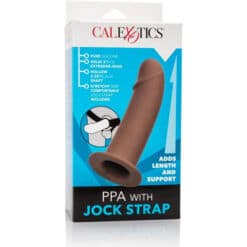 CALEXOTICS - ARNÉS CON DILDO HUECO MARRÓN - piKanteo | Despierta tu lado más piKante