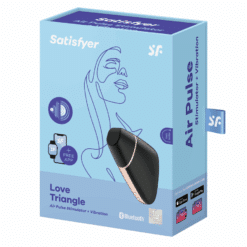 SATISFYER - LOVE TRIANGLE ESTIMULADOR Y VIBRADOR NEGRO - piKanteo | Despierta tu lado más piKante