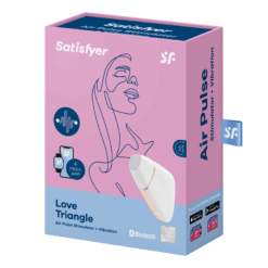 SATISFYER - LOVE TRIANGLE ESTIMULADOR Y VIBRADOR BLANCO - piKanteo | Despierta tu lado más piKante
