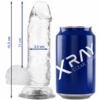 X RAY - CLEAR DILDO REALISTA TRANSPARENTE 15.5 CM -O- 3.5 CM - piKanteo | Despierta tu lado más piKante