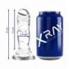X RAY - CLEAR DILDO TRANSPARENTE 12 CM -O- 2.6 CM - piKanteo | Despierta tu lado más piKante