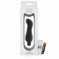 DOLCE VITA - G-SPOT VIBRADOR SILICONA NEGRO - piKanteo | Despierta tu lado más piKante