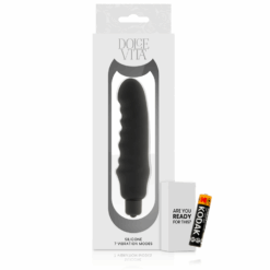 DOLCE VITA - GENIUS VIBRADOR SILICONA NEGRO - piKanteo | Despierta tu lado más piKante