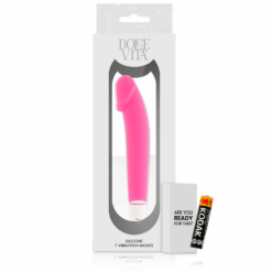 DOLCE VITA - REALISTIC VIBRADOR SILICONA ROSA - piKanteo | Despierta tu lado más piKante