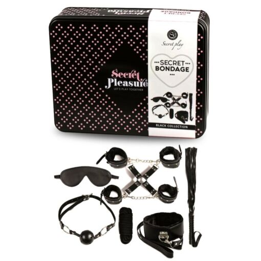 SECRETPLAY - BDSM SET 8 PCS NEGRO - Imagen 2