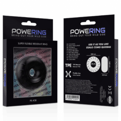 POWERING - SUPER FLEXIBLE Y RESISTENTE ANILLO PENE 5CM PR08 NEGRO - piKanteo | Despierta tu lado más piKante