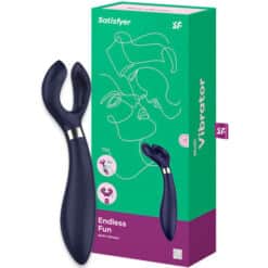 SATISFYER - ENDLESS FUN MULTI VIBRADOR 3 AZUL - piKanteo | Despierta tu lado más piKante