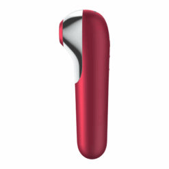 SATISFYER - DUAL LOVE VIBRADOR Y SUCCIONADOR CON AIRE PULSADO ROJO - piKanteo | Despierta tu lado más piKante
