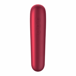SATISFYER - DUAL LOVE VIBRADOR Y SUCCIONADOR CON AIRE PULSADO ROJO - piKanteo | Despierta tu lado más piKante