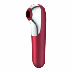 SATISFYER - DUAL LOVE VIBRADOR Y SUCCIONADOR CON AIRE PULSADO ROJO - piKanteo | Despierta tu lado más piKante