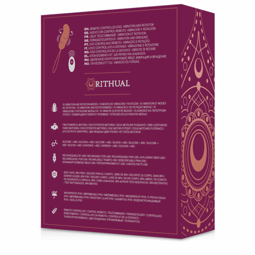 RITHUAL - ESHA HUEVO CONTROL REMOTO SISTEMA ROTACIÓN + VIBRACIÓN - Imagen 7