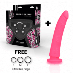 Alternative view of DELTA CLUB - TOYS ARNES + DILDO ROSA SILICONA MEDICA 17 CM -O- 3 CM