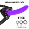 DELTA CLUB - TOYS ARNES + DILDO LILA SILICONA MEDICA 23 CM -O- 4.5 CM - piKanteo | Despierta tu lado más piKante