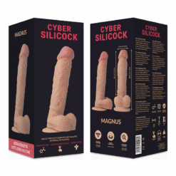 CYBER SILICOCK - MAGNUS REALÍSTICO SILICONA LÍQUIDA 20.5 CM -O- 4.1 CM - piKanteo | Despierta tu lado más piKante