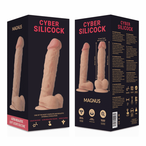 CYBER SILICOCK - MAGNUS REALÍSTICO SILICONA LÍQUIDA 20.5 CM -O- 4.1 CM - Imagen 6