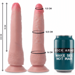 ROCKARMY - ARNÉS + DUAL DENSITY CRUSADER DILDO REALISTA 21.5 CM -O- 4.46 CM - piKanteo | Despierta tu lado más piKante