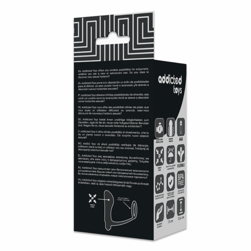 ADDICTED TOYS - PLUG ANAL VIBRADOR CON ANILLO PENE - Imagen 6