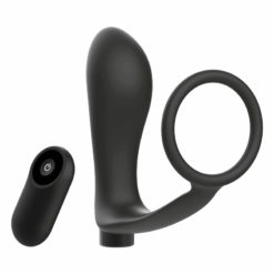 ADDICTED TOYS - ANILLA PENE CON PLUG ANAL CONTROL REMOTO NEGRO RECARGABLE - piKanteo | Despierta tu lado más piKante