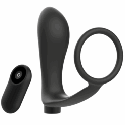 Alternative view of ADDICTED TOYS - ANILLA PENE CON PLUG ANAL CONTROL REMOTO NEGRO RECARGABLE