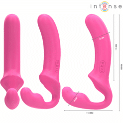 Comprar INTENSE - AMY VIBRADOR DOBLE 20 CM ROSA CONTROL REMOTO al mejor precio - Envíos Discretos